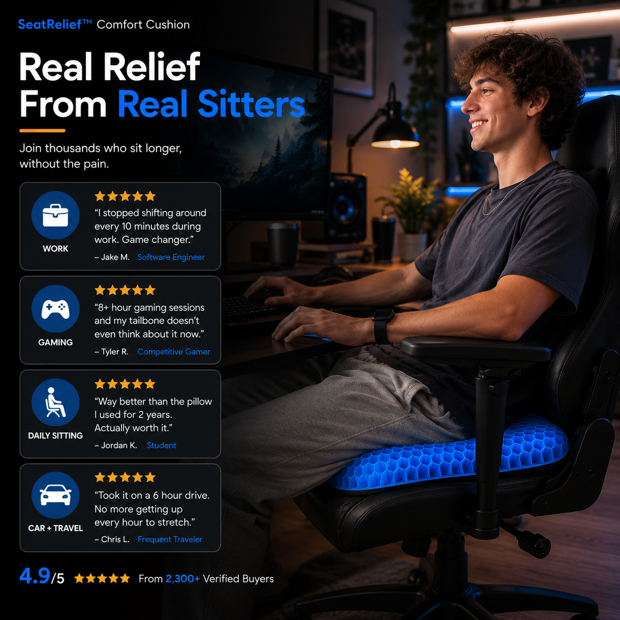SeatRelief™ Comfort Cushion